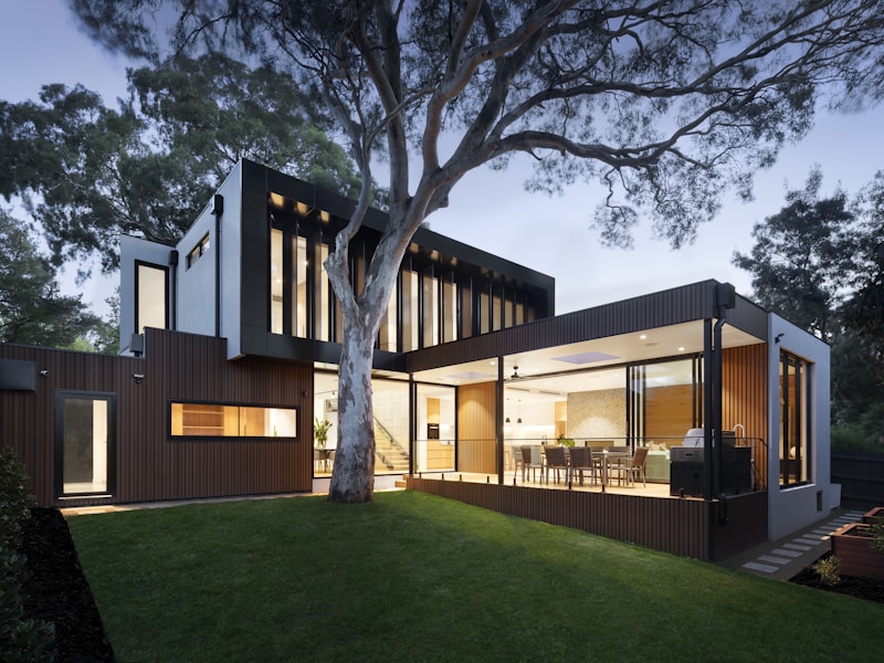 Modern apartment building exterior
